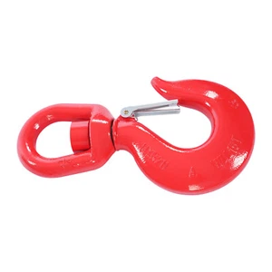 15 Ton Swivel Lifting Hook Heavy Duty Round Rotating Hook with Safety Latch - Picture 1 of 6