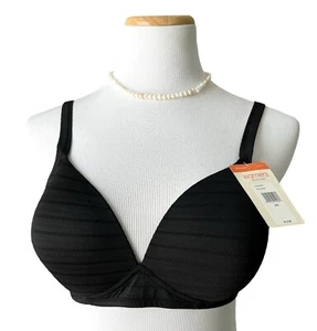 Warners Elements of Bliss NWT Black Lift Support Comfort T Shirt Bra NEW 34C - Picture 1 of 12