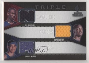 2008-09 SP Threads Triple Roy Hibbert JJ Hickson JaVale McGee #RTT-HMH Rookie RC