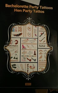 NUOLUX Bachelorette Party Tattoos Metallic Bachelorette Tattoos 10 sheet  - Picture 1 of 3