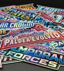Pokemon TCG Holo Binder Sticker Label | Choose Your Sticker | SWSH S&V XY WOTC - Picture 1 of 111
