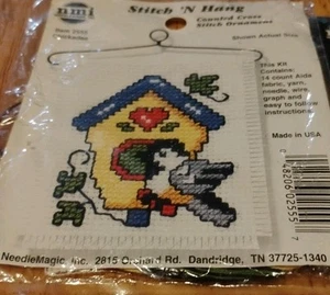 Vintage Kit NMI Stitch 'n Hang #2555 The Chickadee - Picture 1 of 3