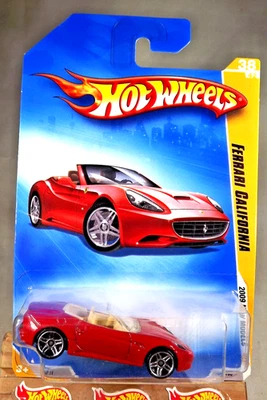 2009 Hot Wheels #38 New Models 38/42 FERRARI CALIFORNIA Red w/Chrome Pr5 Spokes - Image 1 of 4