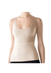 Canotta Spanx Nude Beige Nascondi e Cerca Dimagrante Shapewear Camicia Grande - Foto 1 di 7