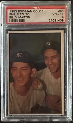 1953 Bowman Color #93 Phil Rizzuto - PSA 4 - Image 1 of 2