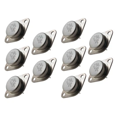 2N3055 Transistor 10Pcs 15A 60V 115W NPN TO-3 for Output Stages Power Switching - Image 1 of 4