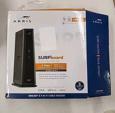 ARRIS SURFboard SBG8300 DOCSIS 3.1 Gigabit Cable Modem & AC2350 Dual Band Wi-Fi - Image 1 of 4