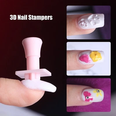 192 piezas 3D arte en uñas estampador diferentes patrones líneas transparentes herramienta de estampado de manicura Foto 1 de 4