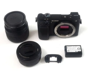 OEM Sony Alpha a6300 Digital CÁMARA MILC DSLR 16-50mm y 1.8/50 Lentes Ocular - Imagen 1 de 24