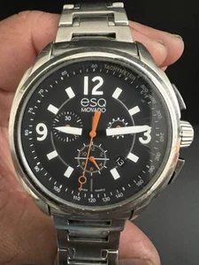 ESQ Movado chronograph mens stainless steel watch - Picture 1 of 13