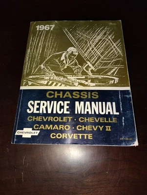Chevrolet Chevelle Camaro Chevy II Corvette 1967 manual de servicio de chasis ST130-67 Foto 1 de 4
