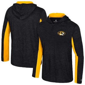 Sudadera con capucha para hombre Coliseo negra Missouri Tigers Always Sunny con cremallera en cuarto - Imagen 1 de 3