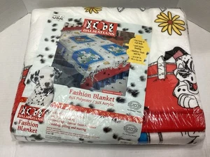 New Vintage Beacon 90's Disney 101 Dalmatians Fashion Blanket 72" x 90" USA - Picture 1 of 8