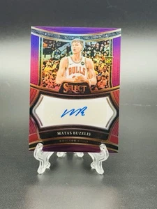 2024-25 Select Matas Buzelis Rookie Purple Prizm Autograph /75🔥1st🔥# MATCH🔥 - Picture 1 of 13