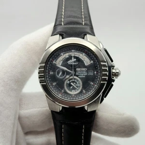 Seiko Coutura silberfarbene Quarz-Chronograph Herrenuhr 7T84-0AB0 - Bild 1 von 16