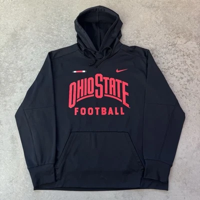 Nike Dri-Fit Ohio State Buckeyes Fútbol Sudadera con Capucha Pullover Negro XL Foto 1 de 4