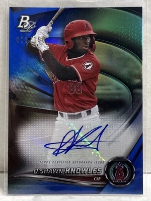 2022 Bowman Platinum - Top Prospects D'Shawn Knowles /150 Autographs (AU, RC) - Image 1 of 4