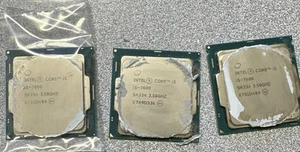 LOT: total of 3 Intel Core i5-7600 SR334 3.5GHz Socket 1151 1/6MB CPU Processor - Imagen 1 de 5
