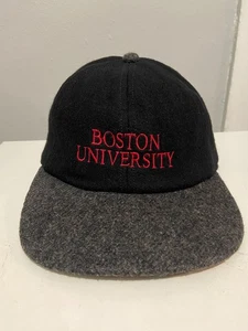 Vintage Boston University Terriers Wool Schumann Sullivan Fitted Hat Size Medium - Picture 1 of 6