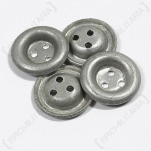 WW2 German Military Tin Dish Buttons- M37/M40/M43/M44 Trouser Replacement Button - Picture 1 of 2