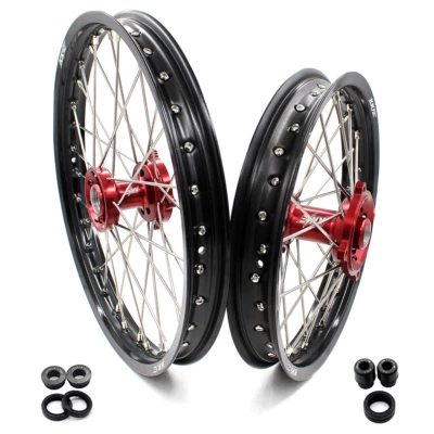 Juego de llantas para niños KKE 19/16 aptas para Honda CR80R 1993-2002 CR85R 2003-2007 CNC rojo Foto 1 de 4