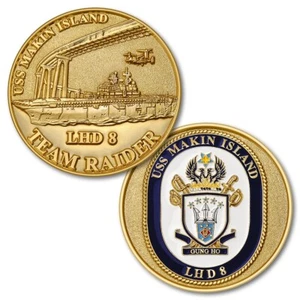 USS Makin Island LHD 8 Navy Challenge Coin - Picture 1 of 1