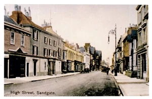 KENT - SANDGATE, HIGH STREET bei Folkestone Echtfoto-Nachdruck Postkarte - Bild 1 von 1