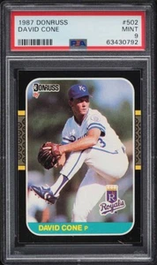 1987 DONRUSS DAVID CONE ROOKIE #502 PSA 9 - Picture 1 of 2