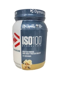 Dymatize ISO 100 Hydrolyzed Whey Protein Powder, 1.6lbs, Gourmet Vanilla - Picture 1 of 3
