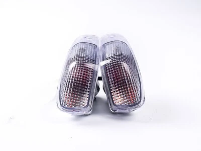 Front Turn Signals Clear Lens with Bulbs fit Kawasaki 1990-2005 Ninja ZX-6 ZX600 - Image 1 of 4