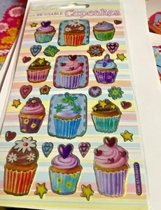 Cupcakes Stickerbogen Folie - Bild 1 von 2