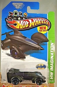 2013 Hot Wheels #65 HW Imagination-Batman BATMAN LIVE BATMOBILE Black w/5dotDish - Picture 1 of 6