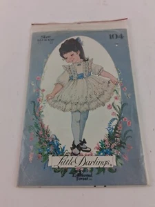 Little Darlings 104 Loch Spitzenkleid Muster Mädchen Größe 4 5 6 Zauberwald - Bild 1 von 6
