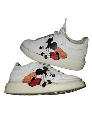 Alexander Mcqueen X Disney Mickey Mouse Gruesas Tenis De Gran Tamaño Talla 35-36  Foto 1 de 4