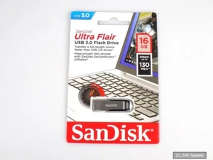 SanDisk SDCZ73-016G-G46 Ultra Flair 16 GB chiavetta USB 3.0 unità flash 130 MB/sec - Foto 1 di 1