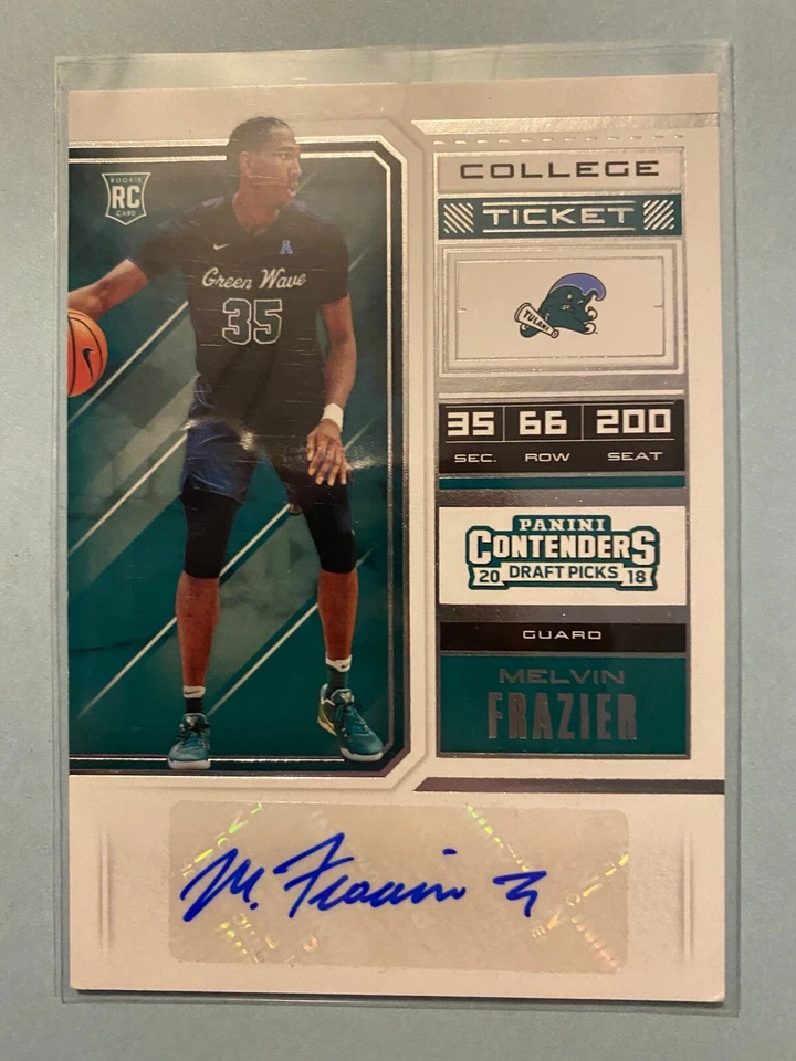 A35,012 - 2018-19 Panini Contenders Draft Picks #88 Melvin Frazier Auto RC - Image 1 of 1
