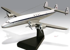 Lockheed L1049D Constellation BOAC Solid Mahogany Wood Handmade Desktop Model - Picture 1 of 10