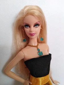 Jewelry Crystal necklace & earrings for barbie silkstone, fashion royalty, poppy - Imagen 1 de 7