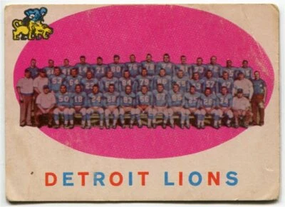 1959 Topps Detroit Lions Checklist Card #3 - Image 1 of 2