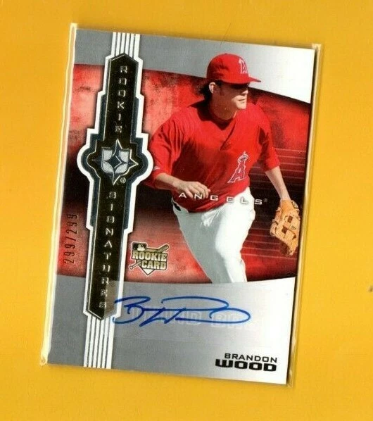D16590  2007 Ultimate Collection #138 Brandon Wood ANGELS AUTOGRAPH #299/299 - Image 1 of 1