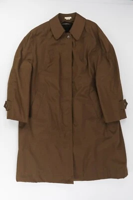 Vintage 70s Brown Trench Coat Fleet Street Womens 18R Button Up Water Repellent - Image 1 of 4
