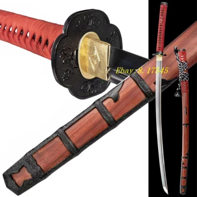 Battle Ready TaChi Razor Sharp Sword T10 Steel Redwood Japanese Samurai Katana - Image 1 of 4