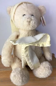 Baby Gund Bear Lullaby Hat Blanket Sound Plush Stuffed NWT Wind Up Nighty Night - Picture 1 of 12