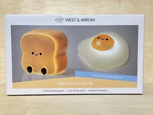 West & Arrow Toast And Sunny Side Up Egg LED Mood Lights - RARE Limited Edition - Picture 1 of 6