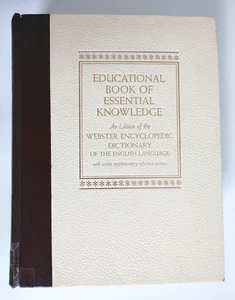 Vintage ~ 1964 Educational Book of Essential Knowledge ~ Webster Encyclopedic - Picture 1 of 12