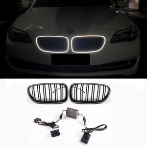 Parrilla de parachoques delantero negro brillante para BMW F10 F11 F18 10-16 serie 5 - Imagen 1 de 12