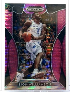 2019-20 Panini Prizm Draft Picks ZION WILLIAMSON Pink Pulsar Rookie Card #1 - Picture 1 of 2