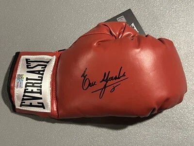 ERIK MORALES Signed Autographed Auto Everlast Lace Up Boxing Glove Tristar COA - Image 1 of 3