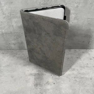 NEW Amazon Fire 2022 HD 8 Tablet Case Gray Denim Multi Pocket Functional - Picture 1 of 6