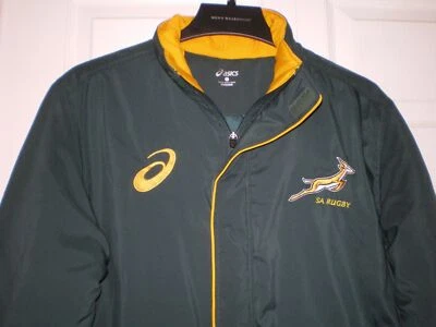 Jaqueta verde olímpica de rugby RARA Asics África do Sul SA GG - Imagem 1 de 4